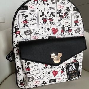 Authentic Disney "It's All About Mickey and Minnie"  backpack